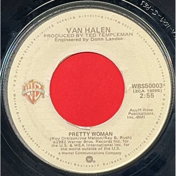 Van Halen Pretty Woman Happy Trails 45 Hard Rock 1982 Warner Bros 50003 - Picture 1 of 6
